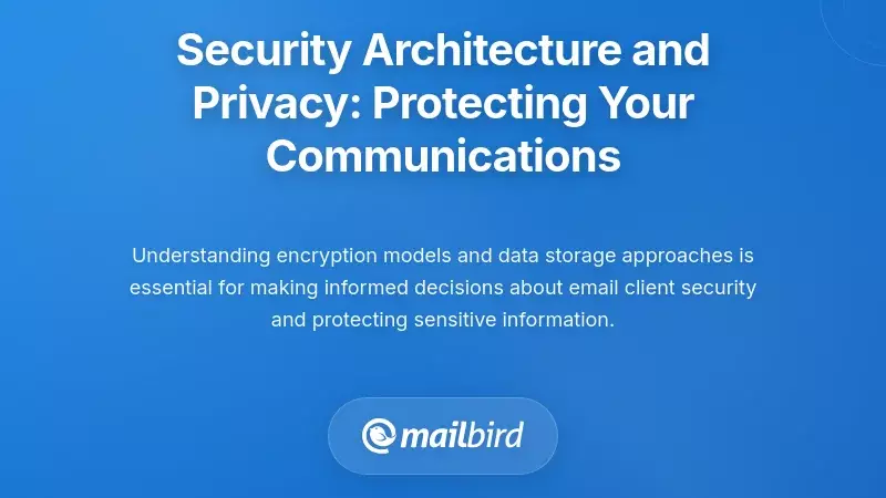 Security Architecture and Privacy: Protecting Your Communications