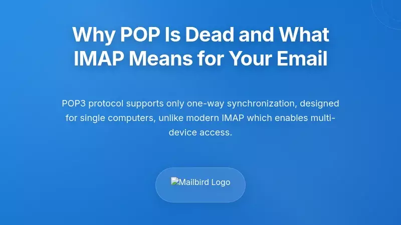Diagram comparing POP and IMAP email protocols showing server-client synchronization differences