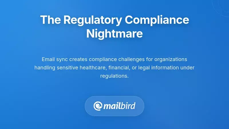 Email compliance and regulatory data protection concerns illustration