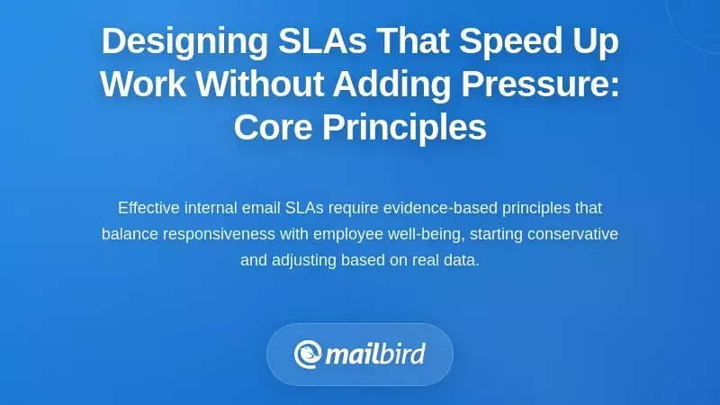 Designing SLAs That Speed Up Work Without Adding Pressure: Core Principles