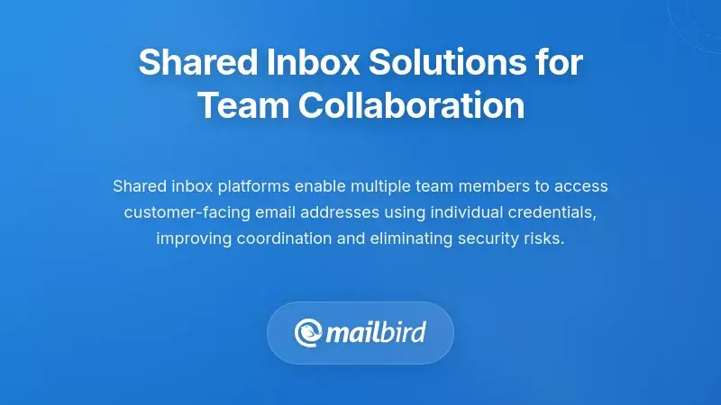 Shared inbox dashboard showing team collaboration features for coordinated email support