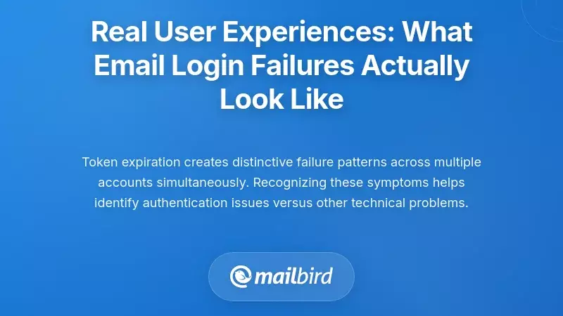 Real User Experiences: What Email Login Failures Actually Look Like