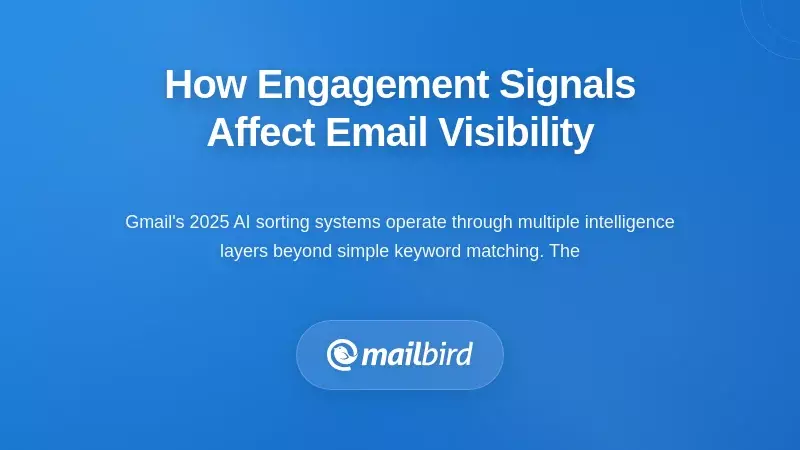 Gmail AI engagement signals dashboard displaying sender reputation and email visibility metrics