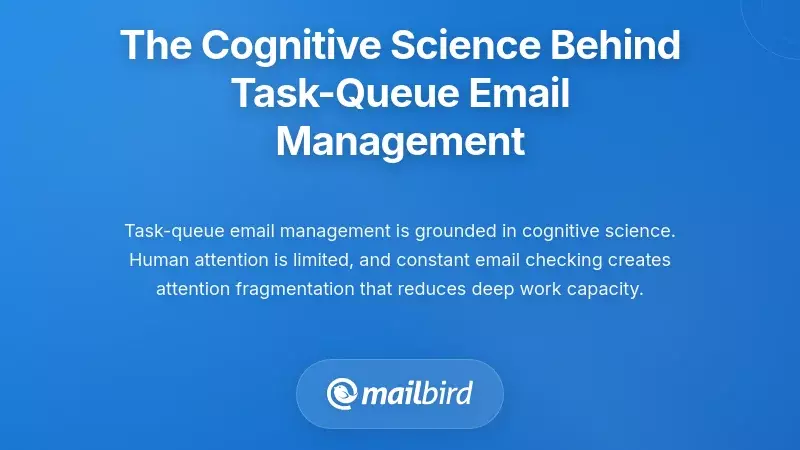 The Cognitive Science Behind Task-Queue Email Management