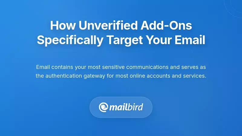 How Unverified Add-Ons Specifically Target Your Email