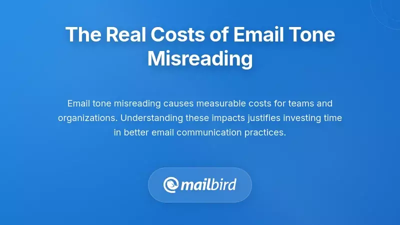 Business professionals experiencing costs of email tone misreading at work
