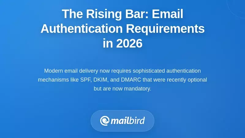 The Rising Bar: Email Authentication Requirements in 2026