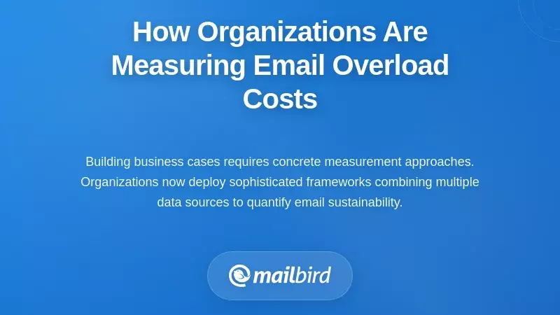 How Organizations Are Measuring Email Overload Costs