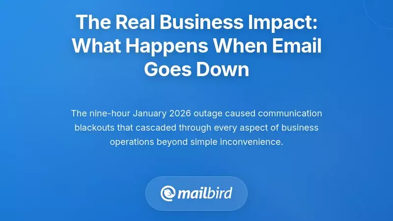The Real Business Impact: What Happens When Email Goes Down