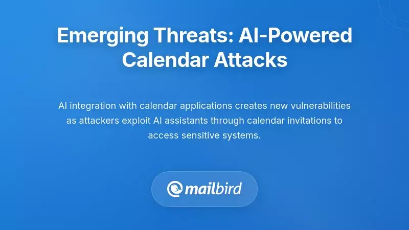 AI-powered calendar attack threats showing automated spam invitations targeting multiple users simultaneously