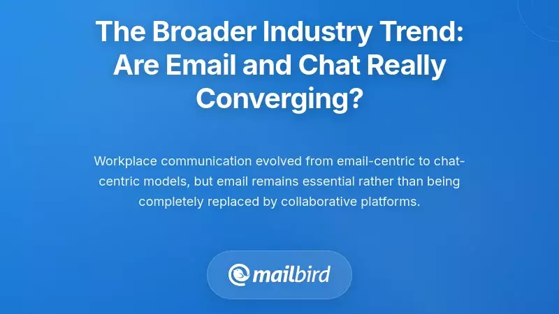 The Broader Industry Trend: Are Email and Chat Really Converging?