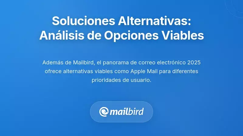 Alternativas: An&aacute;lisis Completo de Otras Opciones Viables