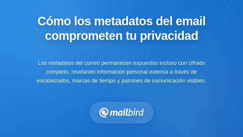 Cómo los metadatos del correo electrónico socavan la privacidad más allá del contenido del mensaje