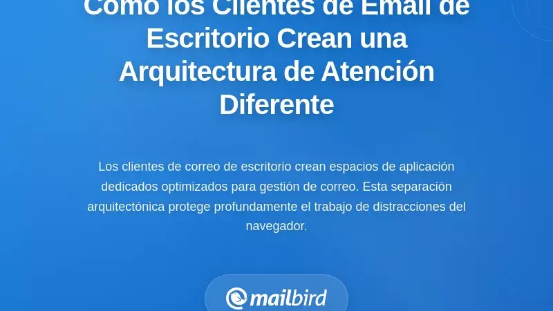 C&oacute;mo los clientes de correo electr&oacute;nico de escritorio crean una arquitectura diferente para la atenci&oacute;n