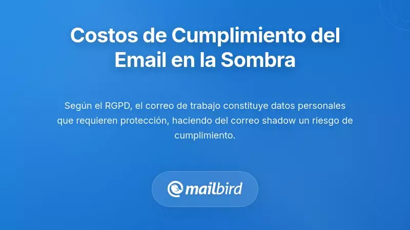 Costes regulatorios, de privacidad y de cumplimiento del correo electrónico oculto