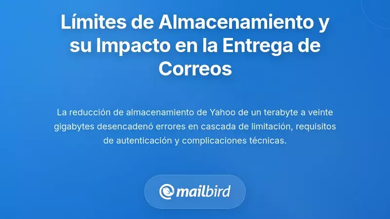 Limitaciones de almacenamiento y sus efectos en cascada en la entrega de correo electr&oacute;nico
