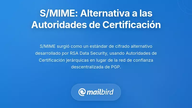 Proceso de verificaci&oacute;n de firma digital de cifrado de correo electr&oacute;nico S/MIME con autoridad certificadora