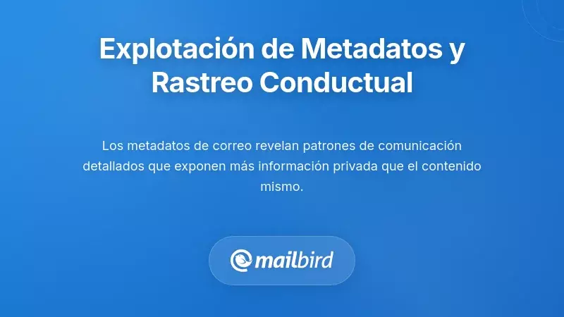 Explotaci&oacute;n de metadatos de correo electr&oacute;nico y seguimiento del comportamiento