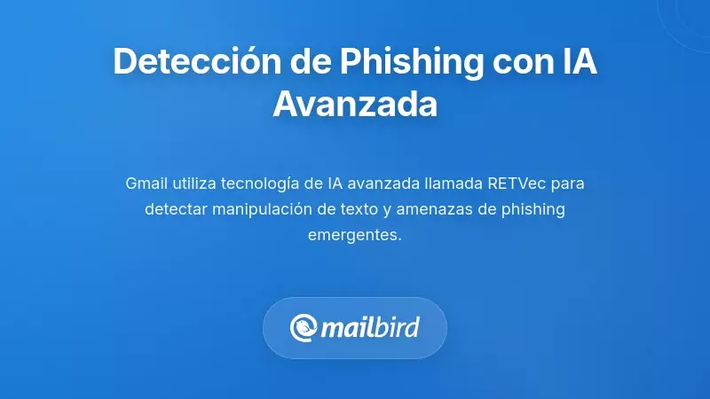 Sistema de detección de phishing potenciado por IA analizando contenido de correo electrónico sospechoso en la interfaz de Gmail