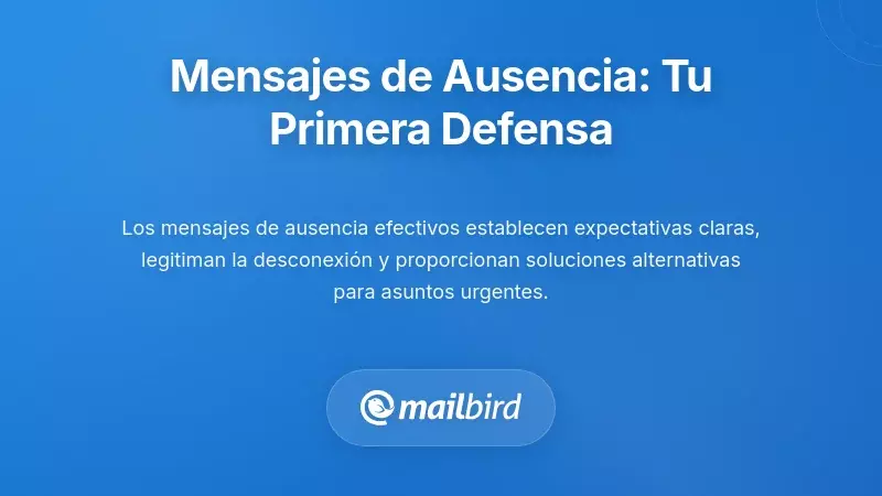 Plantilla profesional de mensaje de correo electrónico fuera de la oficina en pantalla de ordenador para límites de vacaciones
