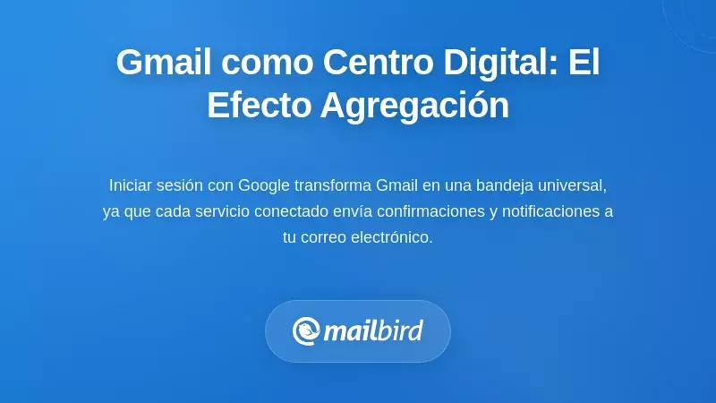 Gmail como tu centro de vida digital: El efecto de agregación