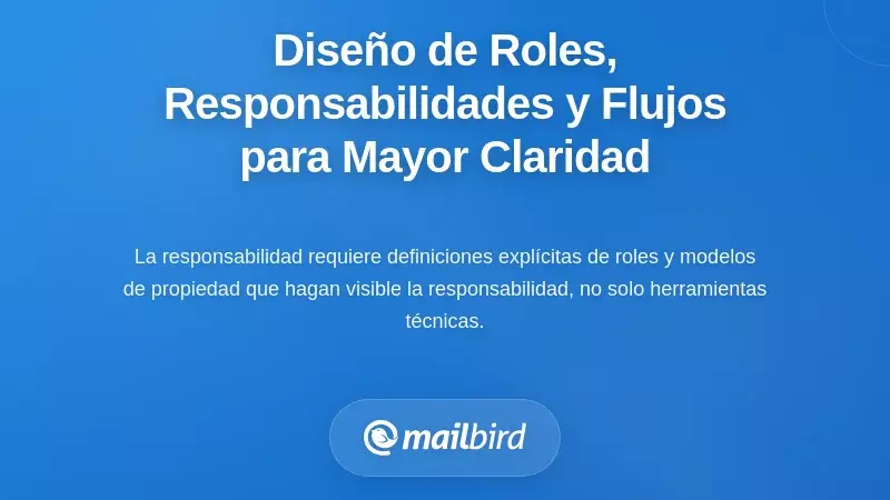 Dise&ntilde;ando roles, propiedad y flujos de trabajo para una responsabilidad clara