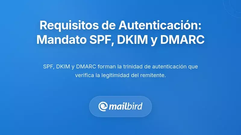 Requisitos de Autenticación del Remitente: El Mandato SPF, DKIM y DMARC