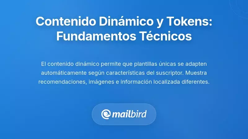 Contenido Din&aacute;mico y Tokens de Personalizaci&oacute;n: La Base T&eacute;cnica