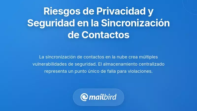 Riesgos de Privacidad y Seguridad Creados por la Sincronizaci&oacute;n de Contactos