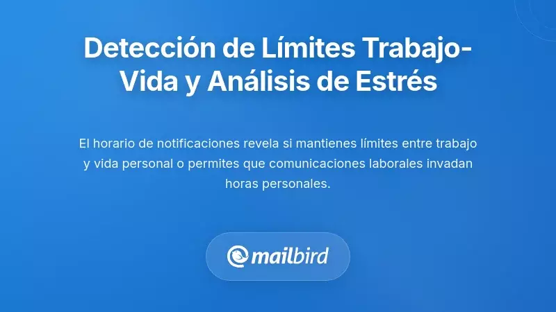 Detecci&oacute;n de la Frontera entre Trabajo y Vida Personal e Inferencia del Nivel de Estr&eacute;s