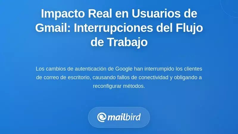 El Impacto Práctico en los Usuarios de Gmail: Disrupciones Reales en el Flujo de Trabajo