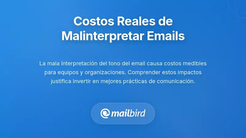 Profesionales de negocios experimentando costos por malentendidos en el tono del email en el trabajo