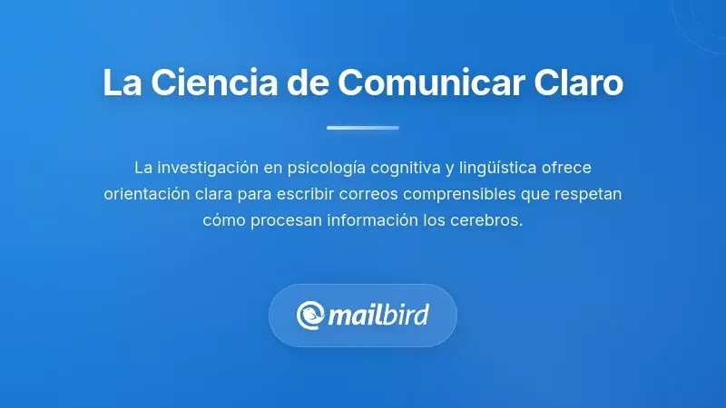 Principios de comunicación clara y psicología cognitiva aplicada a la redacción de correos electrónicos