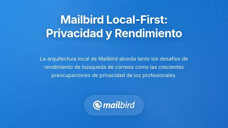 El Enfoque Local-Primero de Mailbird: Privacidad y Rendimiento