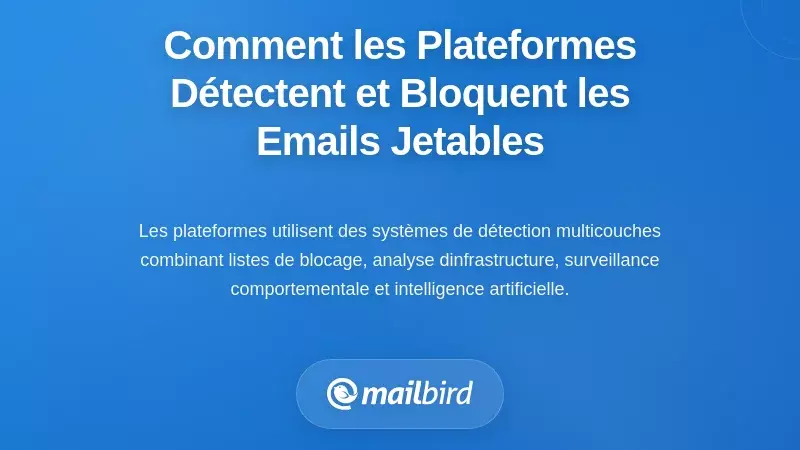 Comment les plateformes d&eacute;tectent et bloquent les emails temporaires : la r&eacute;alit&eacute; technique