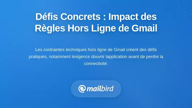 Défis concrets : comment les règles hors ligne de Gmail impactent les flux de travail quotidiens