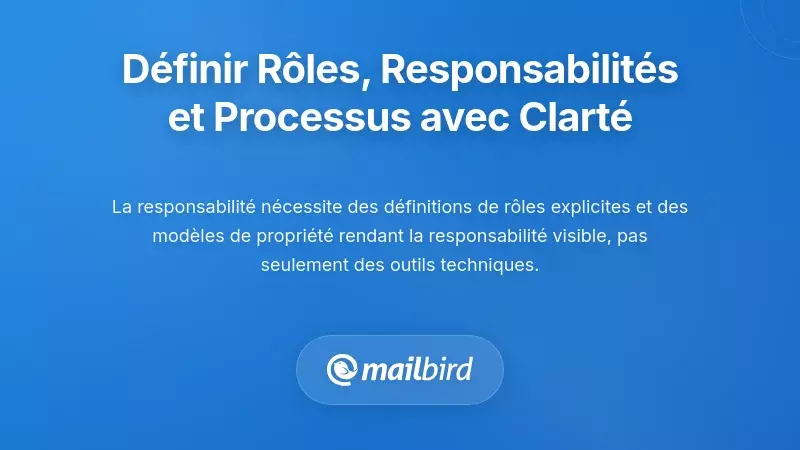 Conception des r&ocirc;les, de la propri&eacute;t&eacute; et des flux de travail pour une responsabilit&eacute; claire
