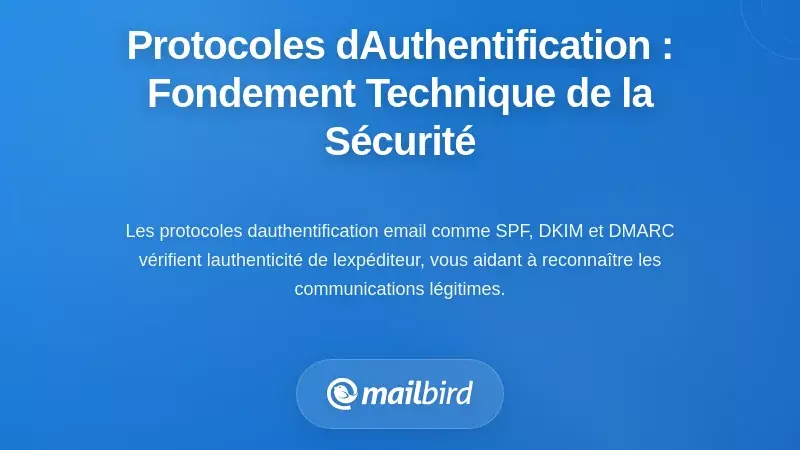 Protocoles d&rsquo;Authentification des E-mails&nbsp;: La Base Technique de la S&eacute;curit&eacute; de l&rsquo;Identit&eacute;