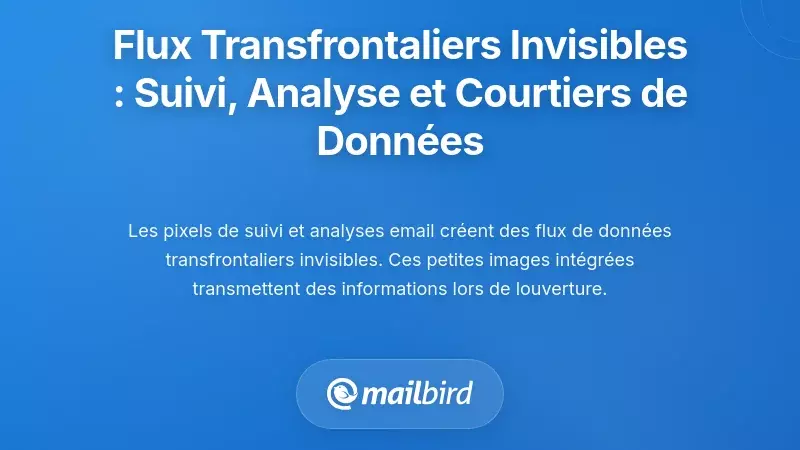 Flux transfrontaliers invisibles : suivi, analyses et courtiers en données