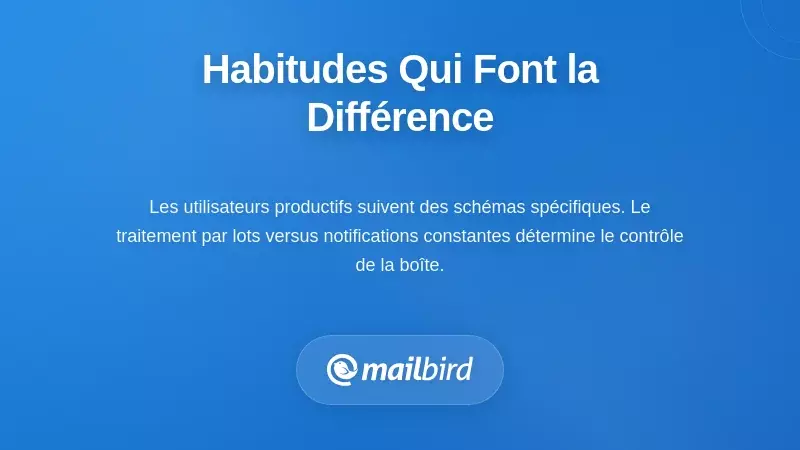 Programme de contr&ocirc;le du courrier par lots montrant la m&eacute;thode 2 &agrave; 4 fois par jour utilis&eacute;e par les performeurs