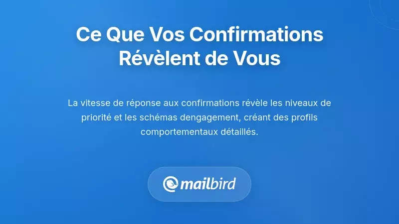 Infographie illustrant les sch&eacute;mas comportementaux r&eacute;v&eacute;l&eacute;s par le suivi des confirmations par e-mail