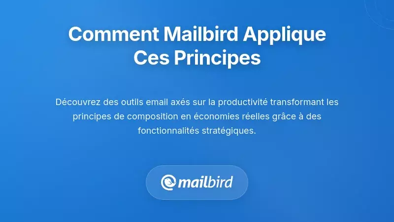 Interface du client mail Mailbird affichant les outils de composition et les fonctionnalités de modèles pour une rédaction efficace