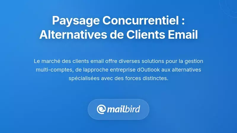 Paysage Concurrentiel : &Eacute;valuation des Alternatives aux Clients Email