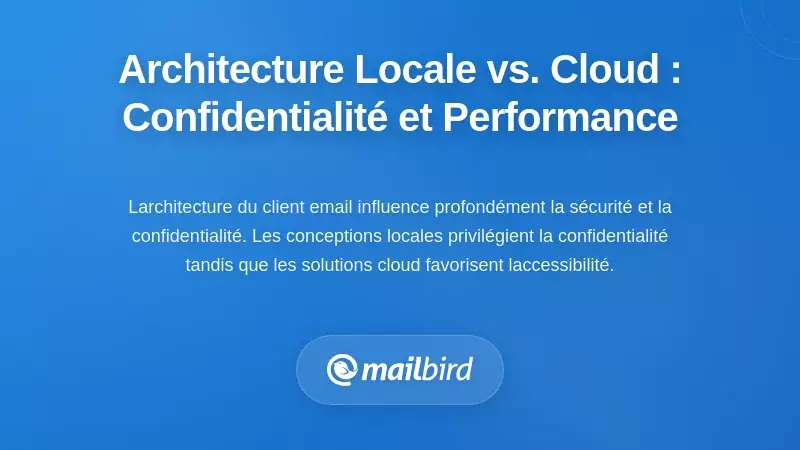 Architecture Local-First vs. Centr&eacute;e sur le Cloud : Trade-offs entre Confidentialit&eacute; et Performance