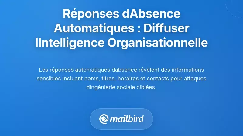 R&eacute;ponses Automatiques d'Absence : Diffusion de l'Intelligence Organisationnelle