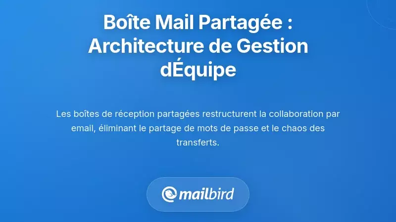 La solution de boîte de réception partagée : Architecture moderne de gestion des e-mails d'équipe