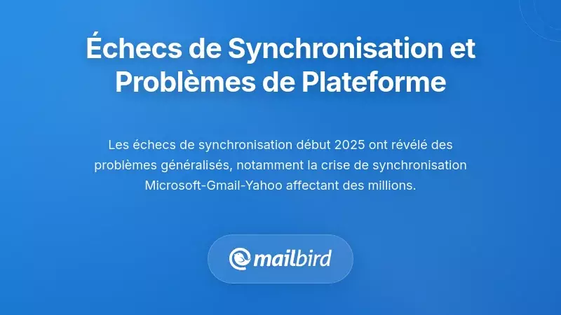 &Eacute;checs r&eacute;cents de synchronisation et probl&egrave;mes sp&eacute;cifiques aux plateformes