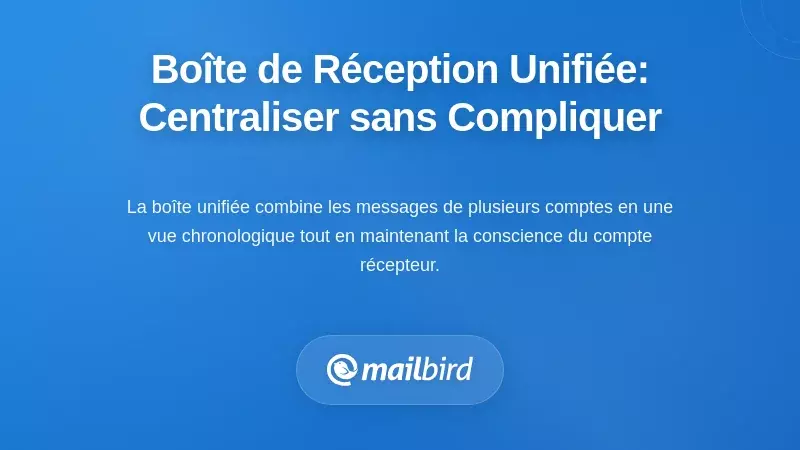 La solution de boîte de réception unifiée : consolider sans créer de chaos
