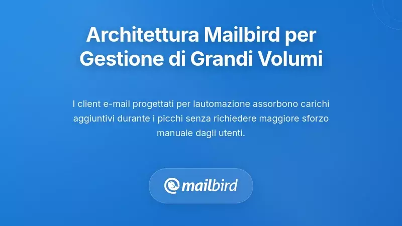 Come l'Architettura di Mailbird Supporta la Gestione ad Alto Volume