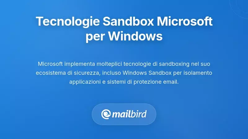 Tecnologie di Sandbox Complementari di Microsoft per gli Utenti di Windows